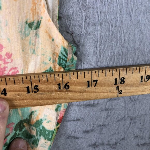 Sundance Dress Womens 4 Multicolor Silk Floral Cap Sleeve Lined Pastel Midi - Picture 3 of 16